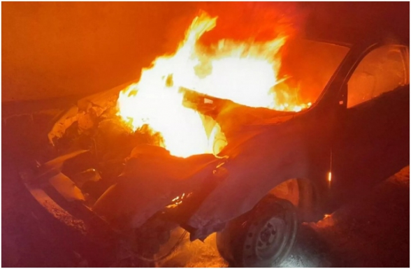 Վանաձոր-Ստեփանավան ավտոճանապարհի թունելում գիշերը մեքենա է այրվել